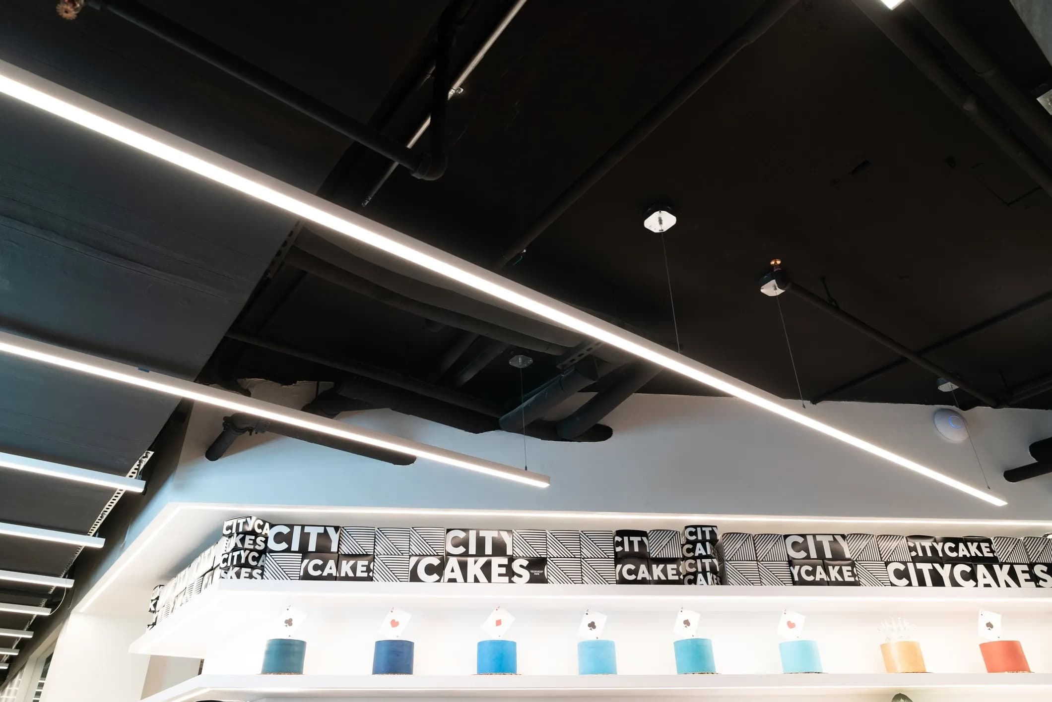 Custom Linear Lighting for City Cakes NY