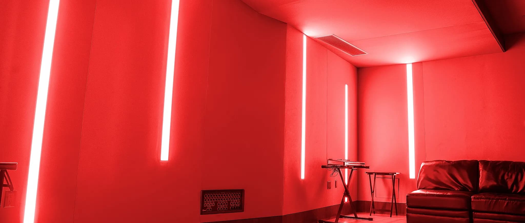Funky Recording Studio Lighting Design