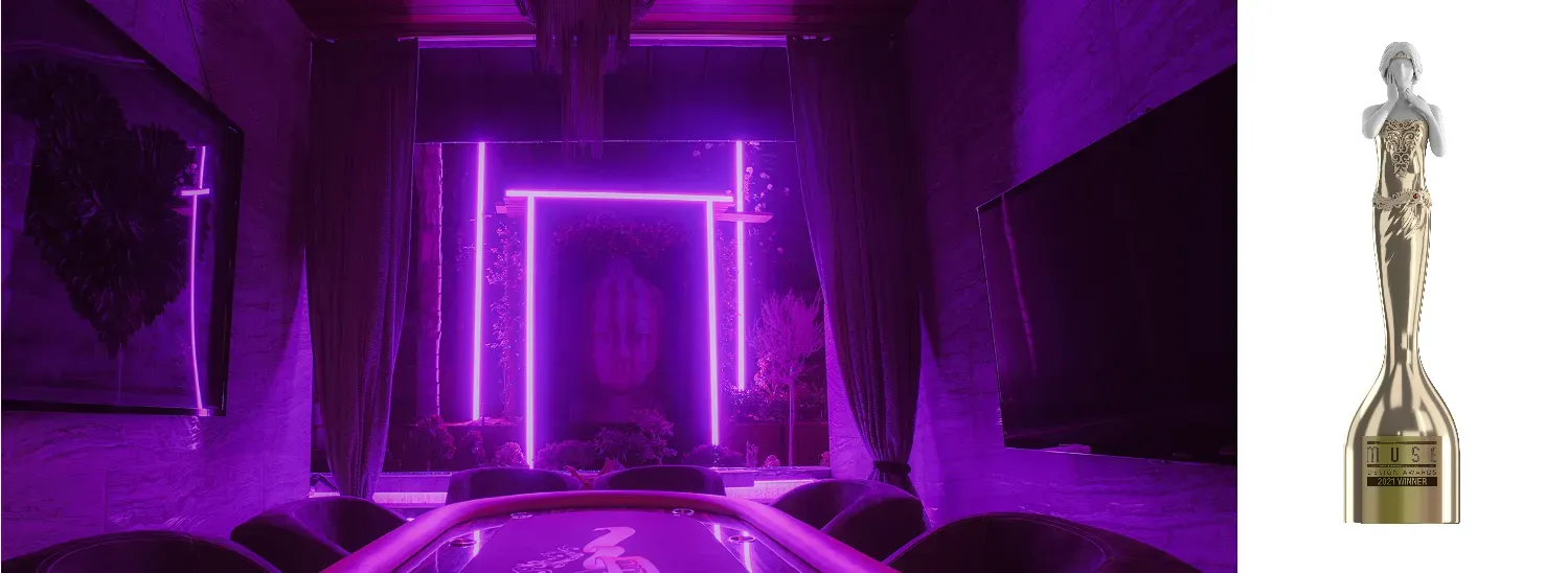 Zen Garden Custom Lighting Wins Gold at Muse Lighting Design Awards!!!