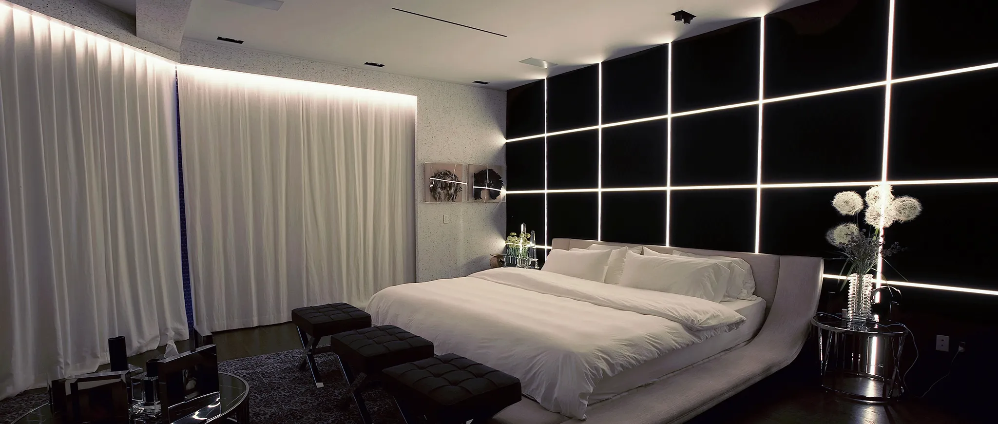 Contemporary Master Bedroom Lighting Design