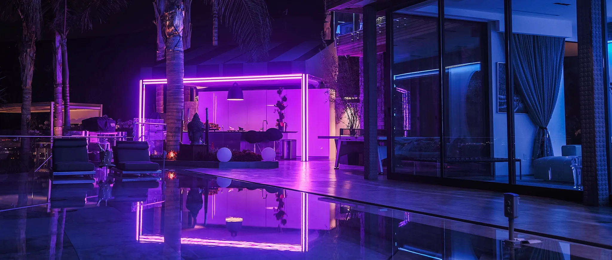 Dragon RGB Outdoor Kitchen Lighting Design